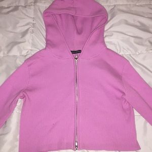 Pink brandy Melville cropped sweater